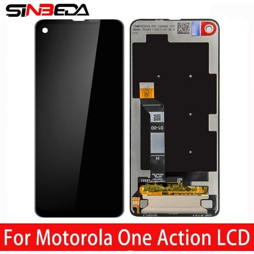 6.3 "For Motorola One Action LCD Display Touch Screen Digitizer Frame Assembly For Moto One Vision P50 XT1970 XT2013 LCD Display