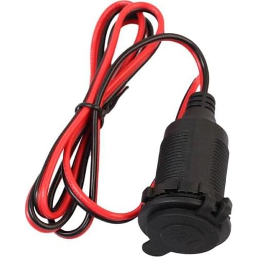 12/24V DC Female Car Cigar Cigarette Lighter Socket Plug Connector Adapter Car Charger Car Accessory Power Cigar Lighter Socket