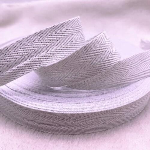 3yards/lot 10mm/20mm Herringbone Tape Ribbons 100% Cotton Woven Ribbon Sewing Wedding Decoration DIY Fabric Crafts #01