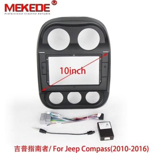 MEKEDE 9 /10inch Car Fascias Navigation Dash Panel For Jeep Compass 2010-2016/ Renegade Car Radio Autoradio Multimedia Frame