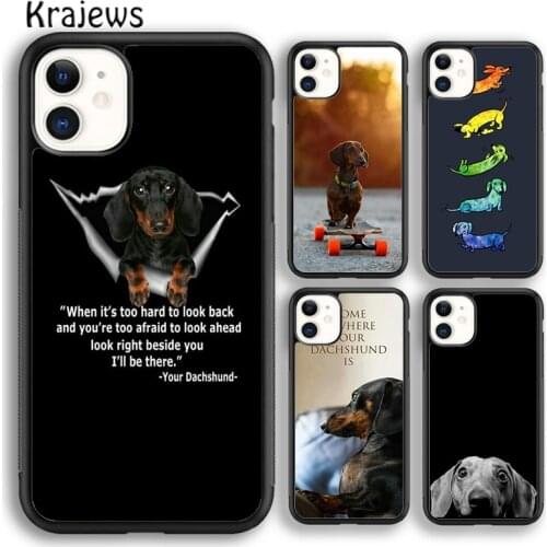 Krajews Dachshund Doberman Dog Phone Case Cover For iPhone 5s 6s 7 8 plus X XS XR 11 12 pro max Samsung Galaxy S7 S8 S9 S10 Plus