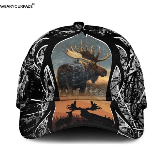 Duck Hunter Fishing 3D All Over Printed Snapback Hat Men Women Adult Hip Hop Headwear Outdoor Casual Sun Visor Baseball Cap
