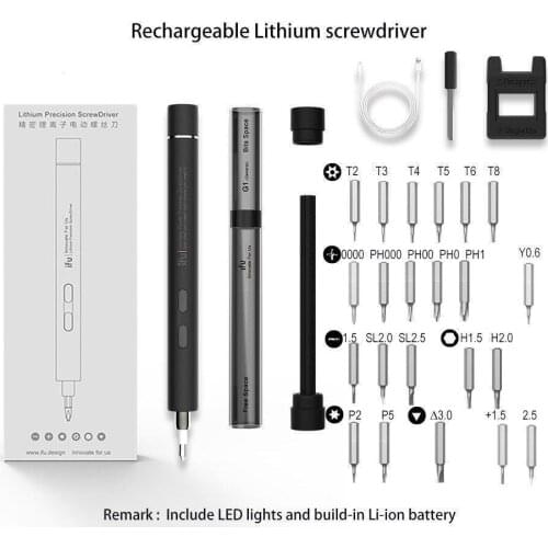 IFu Electric Screwdriver with Bits Mini Precision Charging Screwdriver for Mobile Phone Laptop D2