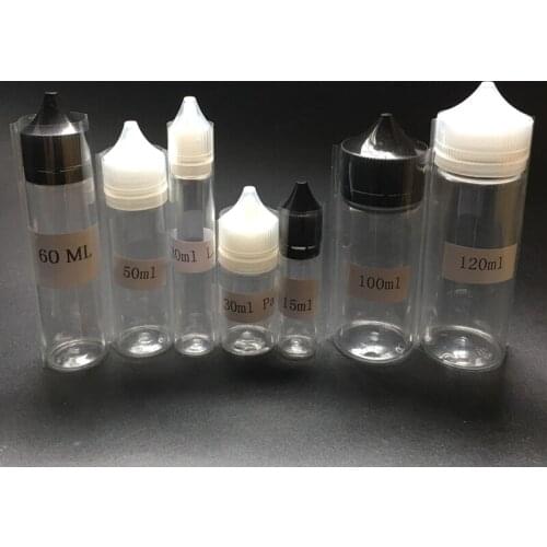 Hot PVC Heat Shrink Wrap Film for 15ml 30ml 50ml 60ml 100ml 120ml Pen Shape Bottle Clear Shrink Film Shrink Seal 2000pcs