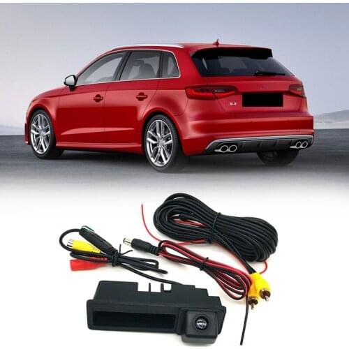 Car Trunk Handle Camera for- A3 S3 RS3 8P 2003-2013 A4 S4 RS4 B6 B7 2003-2008 Rear View Reverse Camera