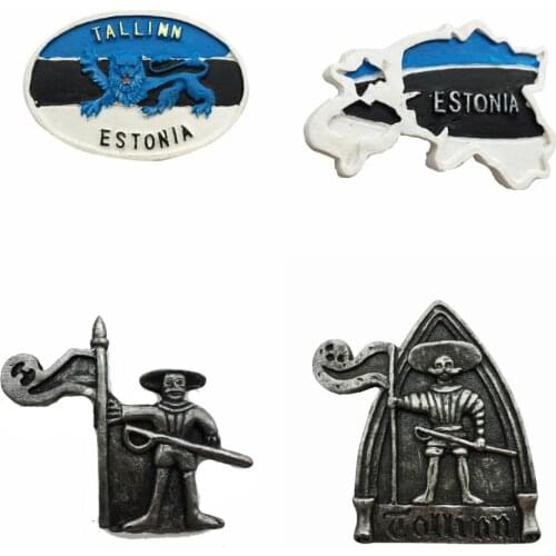 Lychee Estonia Tallinn Scenic Fridge Magnet World Famous Landscape Magnets Souvenir Modern Home Kitchen Decor