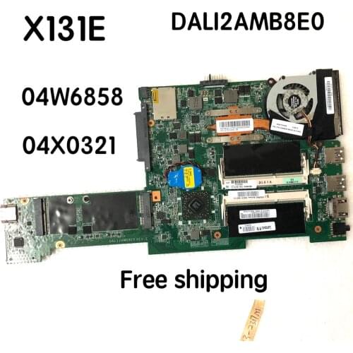 DALI2AMB8E0 For Lenovo Thinkpad X131E Laptop Motherboard 04X0321 04X6858 Mainboard 100%tested fully work