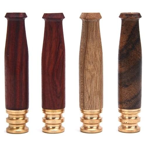 Reusable Handmade Filter Wood Cigarette Holder Smoking Pipe Bit Straight Filter Wooden Tobacco Filter Cigarette Holder