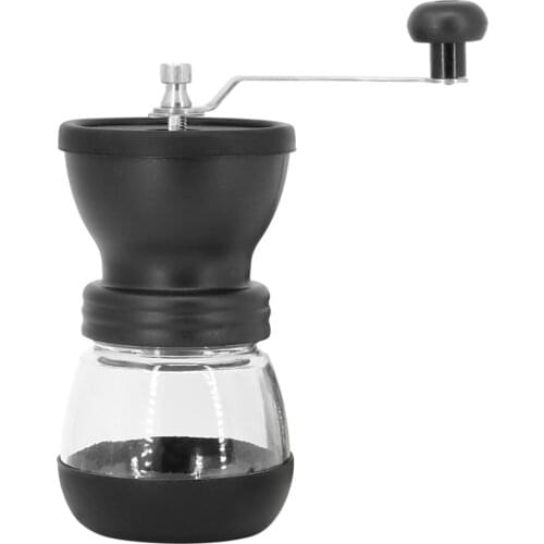 Washable Portable Coffee Mill Nuts Grinder For Home Office Easy Use Black
