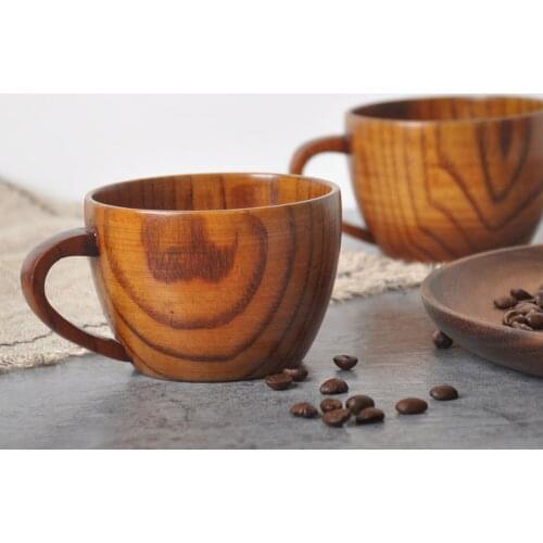 Natural bamboo Drinking Cup Coffee Beer Drinkware Tea Wooden Cup Travel Teaware Cup water bottle Home Handmade Wooden Cup Gifts