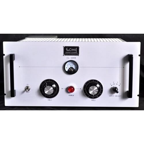 AC filament high-power 300B direct heating single-ended amplifier, maximum output power: 14W×2 (8Ω, 1KHZ, 10% distortion)
