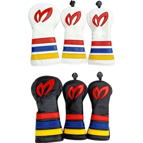 Full set of wood headcoer golf club head cover, drivers fairway wood cover, PU set head cover, free delivery