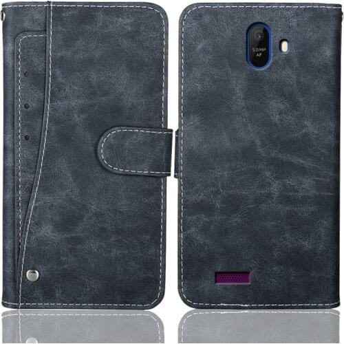 Luxury Wallet BQ 5016G Choice Case 5" Vintage Flip Leather Phone Case Protective Cover With Front Card Slots