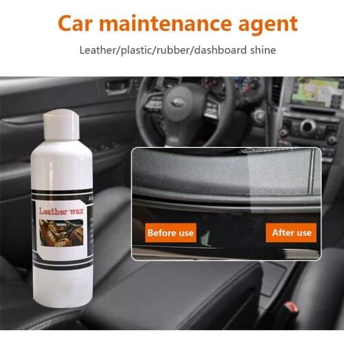 Upholstery Cleaner 30ml Car Leather Milk Polish Agent Leather Coating Maintenance And Agent Moisturize Leather Seat