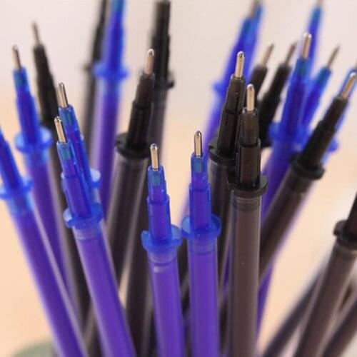 10Pcs/Set 0.5mm Erasable Gel Ink Pen Refills Magic Writing Study Office Supplies