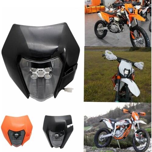 Hi / Lo Beam LED Headlight For TE TC FE TX Enduro EXC Six Days 2014-2020 Dual Sport Motocross Headlamp Assembly