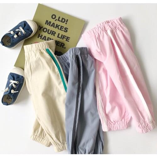 Tonytaobaby New Style Baby Boys and Girls Summer Style Hemp Cotton Breathable Double Side Pants Mosquito Pants Neutral