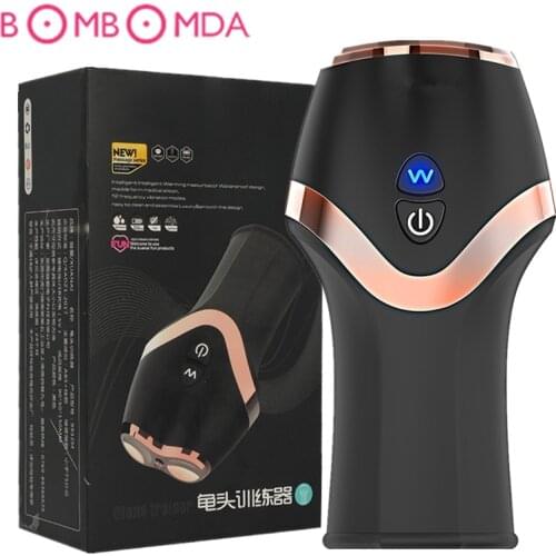 Vibrator Sex Toys For Men Male Masturbator Thrusting Automatic Masturbator Penis Enlarge Pump Vibrator Realistic Vagina Sex Toys