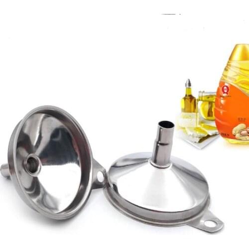 Mini Stainless Steel Funnel Collapsible Funnel Portable Funnels Be Hanging Household Liquid Dispensing Kitchen Tools SN3590