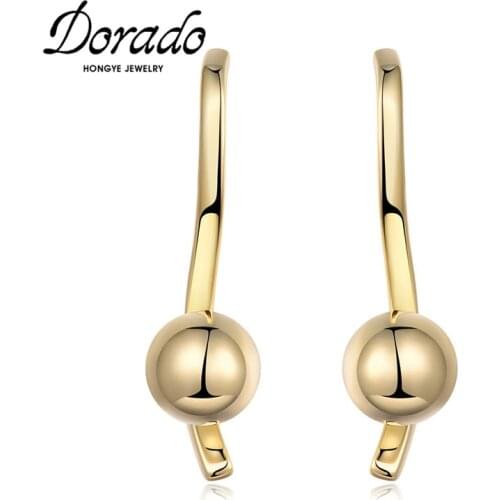 Dorado Punk Drop Earrings For Female New Metal Small Ball Simple Stunning Modern Jewelry Brincos High Quality Best Gifts