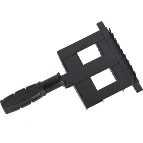 1PC Antipruritic Comb Cattle Calf Cow Hair Cleaning Brush Two Sides Head Metal Rake Rubber Handle Livestock Sheep Horse Tools