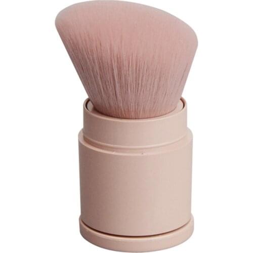 1pc Portable Mini Retractable Makeup Brush Portable Face Powder Contour Foundation Blush Brush Professional Soft Make up Brushes