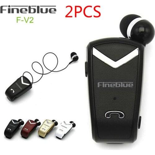 2pcs FINEBLUE F-V2 Handsfree Auriculares Mini Bluetooth Headset Earphone In Ear Phone Buds Cordless Wireless Headphone for phine