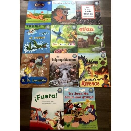 Random 4 Books Parent Child Kids Spanish Book Interesting Story Knowledge Education Reading Learning Libros Big Size Book Age 8