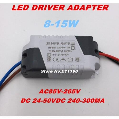 8-15W DC24-50V Isolated LED driver power supply external constant current Lighting Transformers for DIY LED light