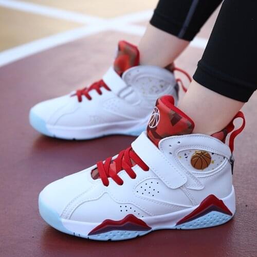 Boys Basketball Shoes Classic Retro Shoes for Kids Sneakers High Quality Non-Slip Children Sports Shoes Kids Basketball Shoes