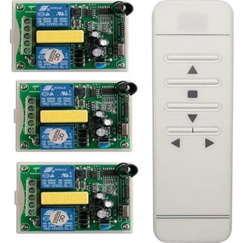 Tubular motor garage door / projection screen / shutters AC 220 V RF Wireless Remote Control switch Digital display screen