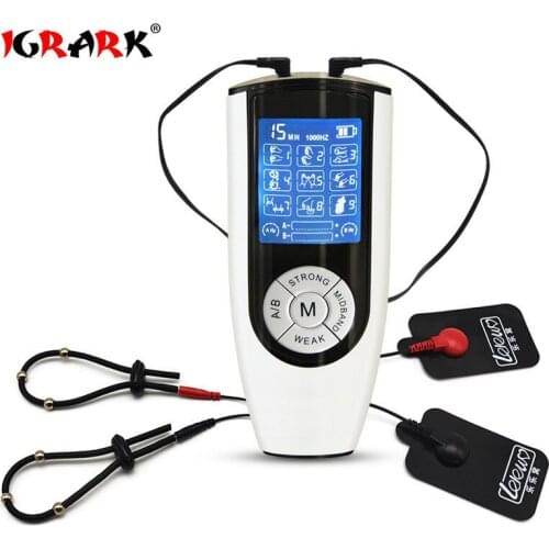 Electro Physical Shock Control Unit Power Box Penis Lock Nipper Body Electric Medical Themed USB Rechargeable Sex Toys