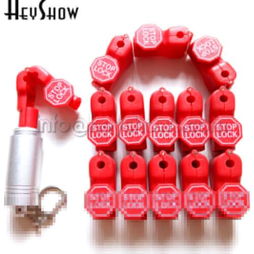 505x Retail Security Shop Stop Lock For Supermarket Display Hooks Lock Anti-Theft Anti Sweep Lock Catch With Magnet Unlock Key