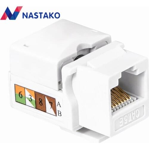 Cat5 Cat5e RJ45 Keystone Jack RJ45 Connector Module Information Socket UTP Network Cable Adapter Keystone FOR AMP Punch Down