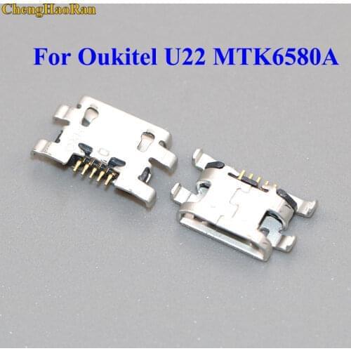 ChengHaoRan 10-50PCS For Oukitel U22 MTK6580A Quad Core micro mini usb jack socket connector charging port dock plug 5 pin