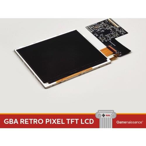 GBA Retro Pixel TFT LCD 1:1 Original Resolution Gameboy Advance LCD Backlight Display Gamenaissance