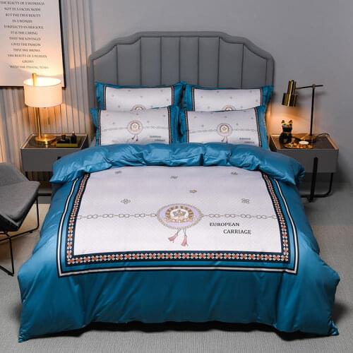 3/4pcs Bedding Set Horse Printed Duvet Cover Set Bedclothes for Home