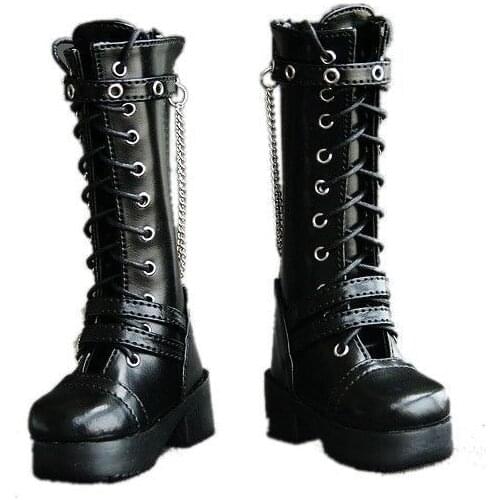 [wamami] 45# Black 1/3 SD DZ DOD BJD Dollfie Leather Boots/Shoes