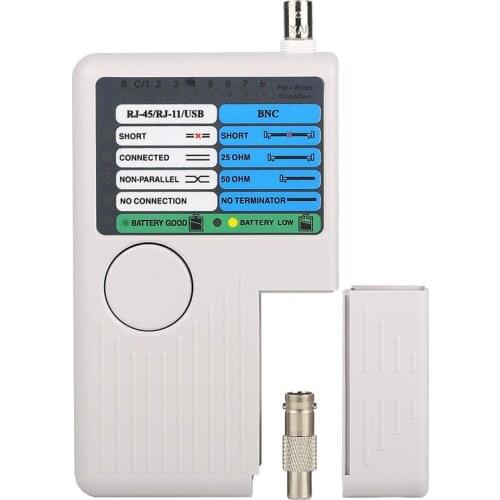 Multifunctional Remote Network Cable Tester Rj11/ Rj45 /USB/BNC LAN Cable Cat5 Cat6 Wire Tester