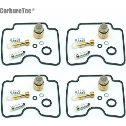 For YAMAHA FZ1 FZS1000 2001-2005 FZ 1 FZS 1000 Carburetor Rebuild Repair Kit Chamber Gasket Seal Float Valve 4 Sets
