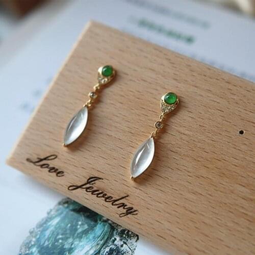 New original high ice horse eye earrings unique craftsmanship elegant luxury lightweight charm ladies silver jewelry