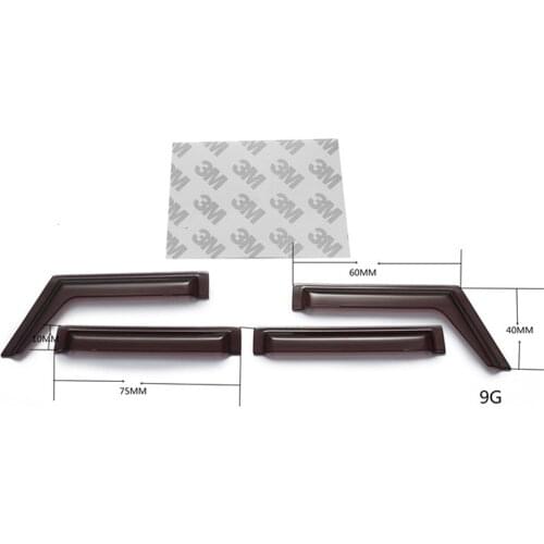 Windows Visor Sun Shield Deflectors Defender Guard Door & Window for AXIAL SCX10 III AXI03007 Wrangler RC Car Parts