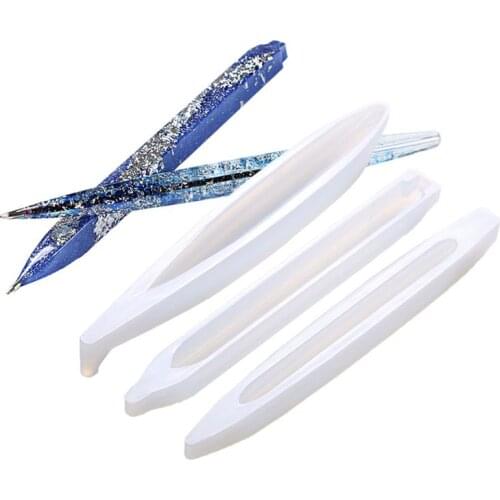 Handmade Ballpoint Pen UV Resin Epoxy Resin Casting Mold Penholder Silicone Mold DIY Art Craft