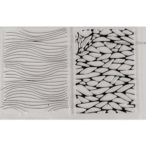 Eno Greeting geometic texture background stamps for cardmaking scrapbooking stamps