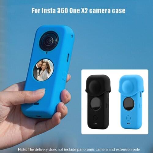 Silicone Protective Lens Cover for Insta360 One X2 Panoramic Sports Camera Lens Cover Accessories