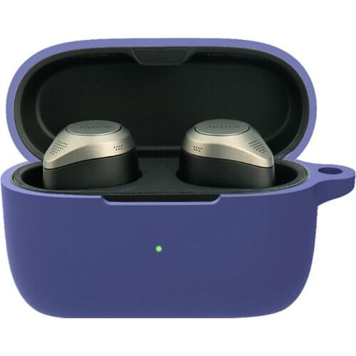 Silicone Protective Cover Anti-fall Earphone Case for-Jabra Elite 85t Earbuds 77HA