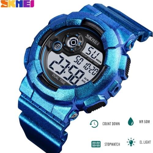 SKMEI Watches Digital Men LED Sport Military Mens Waterproof Military Clock Sport Countdown Chrono Wristwatch relogio masculino