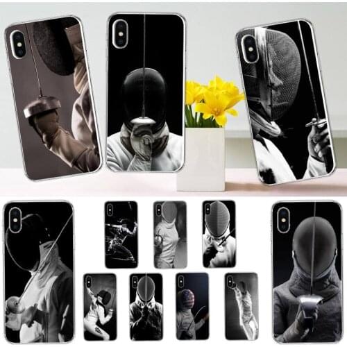 Sport Fencing pattern Phone Case for iPhone 11 12 mini pro XS MAX 8 7 6 6S Plus X 5S SE 2020 XR high quality capa