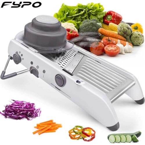 Mandoline Slicer Stainless Steel Vegetable Julienner Adjustable Safe Blades Grater Professional Multi-function Tomato Slicer