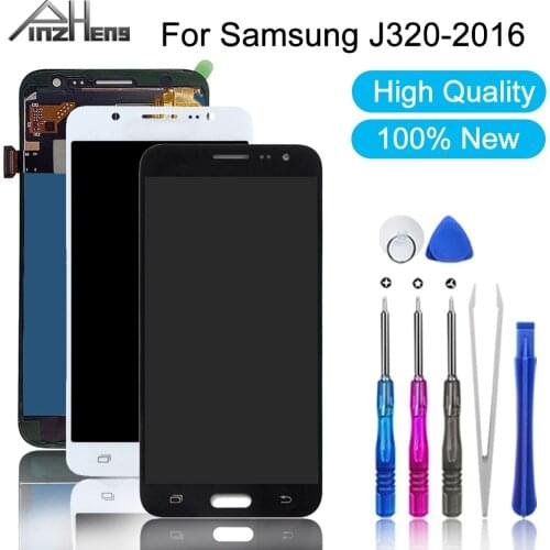 PINZHENG Phone LCD For Samsung J320 2016 LCD Display Touch Screen For Samsung J320 2016 Digitizer Assembly Replacement LCDS